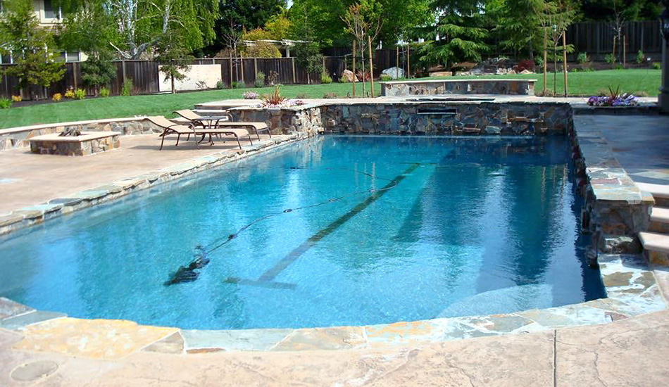 Custom design outdoor swimming pool